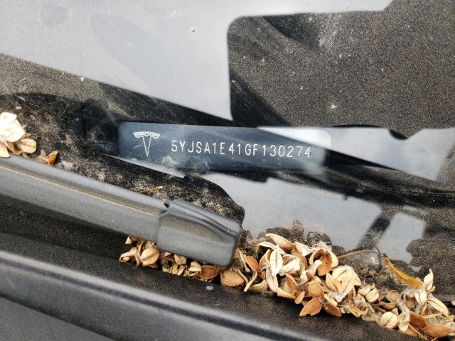 5YJSA1E41GF130274 - 2016 TESLA MODEL S Սև լուսանկար 13