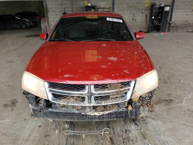 1C3CDZCB7CN186814 - 2012 DODGE AVENGER SXT RED photo 5