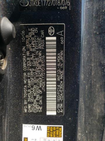 JTKDE177270187076 - 2007 TOYOTA SCION TC CHARCOAL photo 12