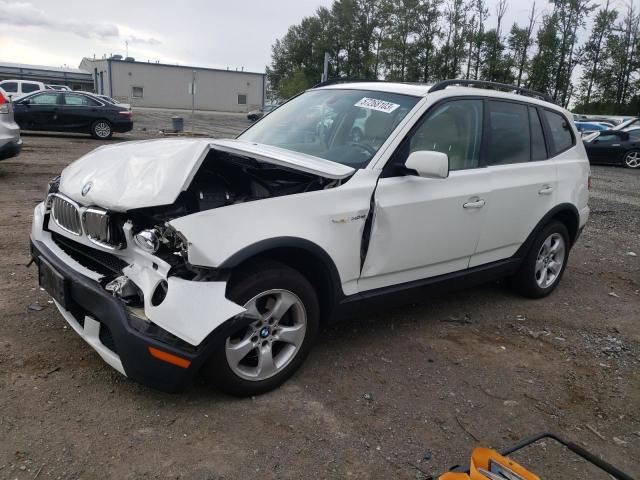 WBXPC93487WF22574 - 2007 BMW X3 3.0SI WHITE photo 1