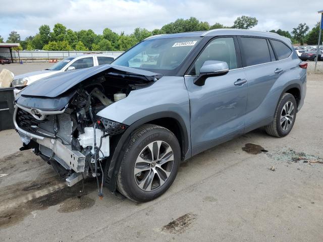 5TDKDRAH2PS035913 - 2023 TOYOTA HIGHLANDER L BLUE photo 1