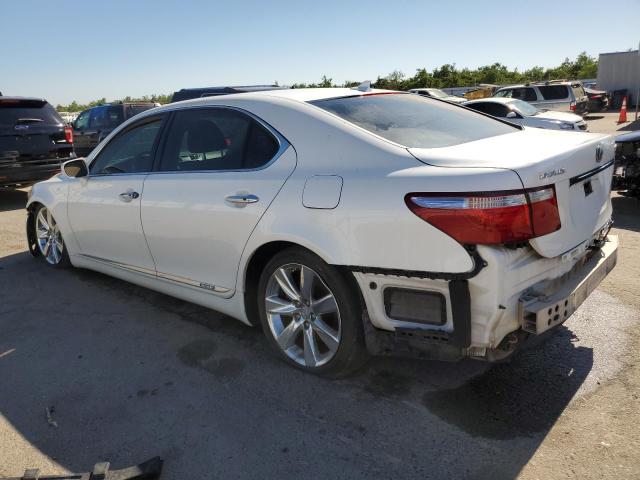 JTHDU46F085007942 - 2008 LEXUS LS 600HL WHITE photo 2