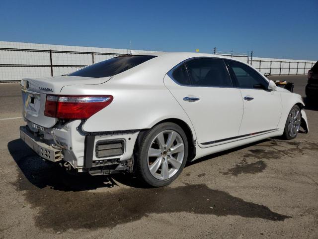 JTHDU46F085007942 - 2008 LEXUS LS 600HL WHITE photo 3