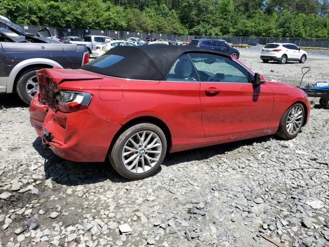 WBA1L9C53GV325887 - 2016 BMW 228 XI SULEV RED photo 3
