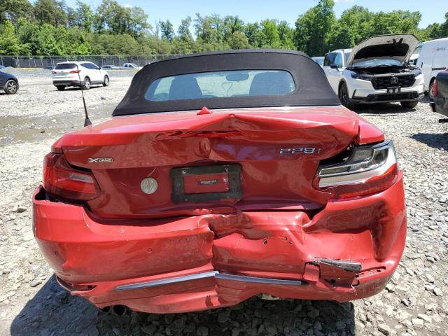 WBA1L9C53GV325887 - 2016 BMW 228 XI SULEV RED photo 6