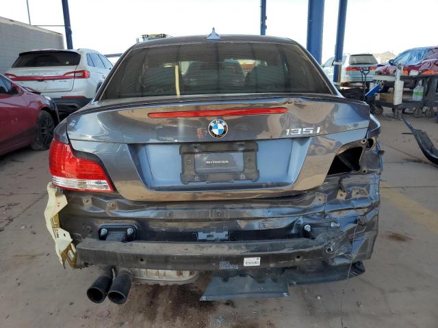 WBAUC73548VF25778 - 2008 BMW 1 SERIES I CHARCOAL photo 6