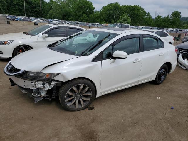 19XFB2F95FE248556 - 2015 HONDA CIVIC EXL თეთრი ფოტო 1
