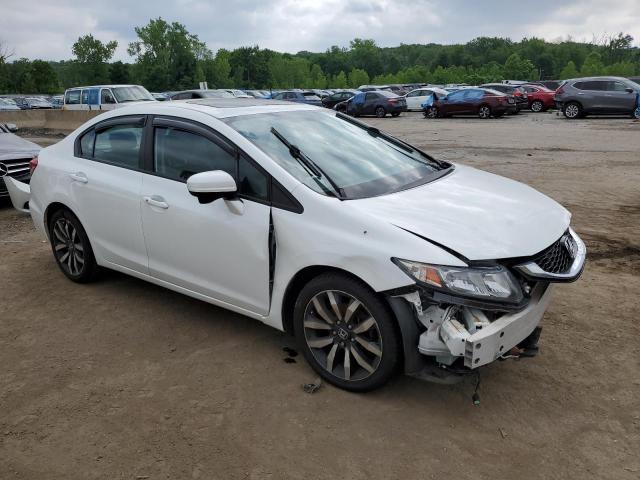19XFB2F95FE248556 - 2015 HONDA CIVIC EXL თეთრი ფოტო 4