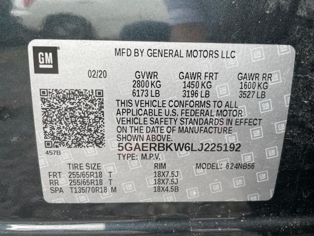 5GAERBKW6LJ225192 - 2020 BUICK ENCLAVE ESSENCE GRAY photo 10