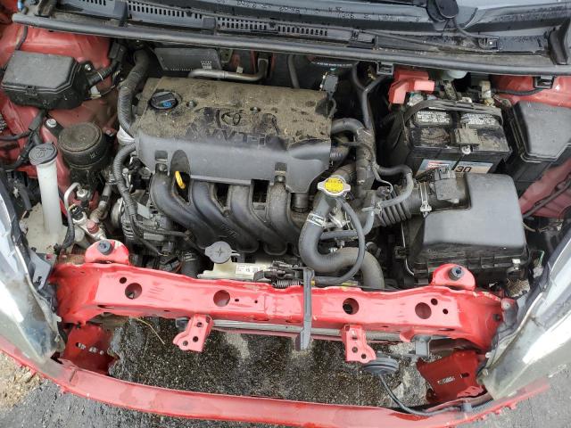 VNKKTUD39FA028045 - 2015 TOYOTA YARIS RED photo 11