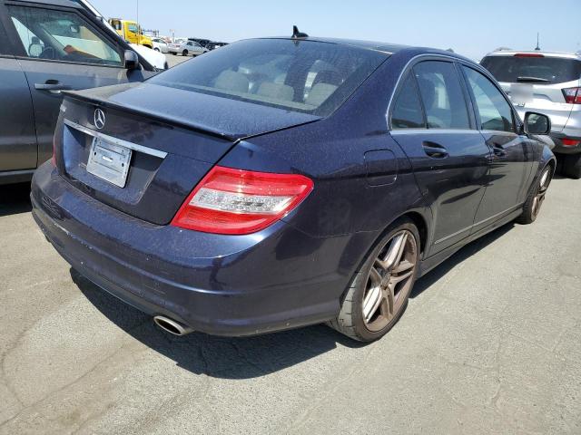 WDDGF56X89R044504 - 2009 MERCEDES-BENZ C 350 BLUE photo 3