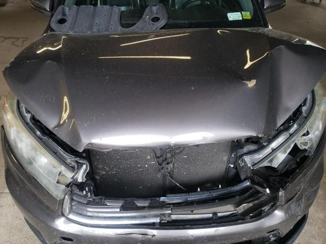 5TDJKRFHXFS205069 - 2015 TOYOTA HIGHLANDER XLE Մոխրագույն լուսանկար 12