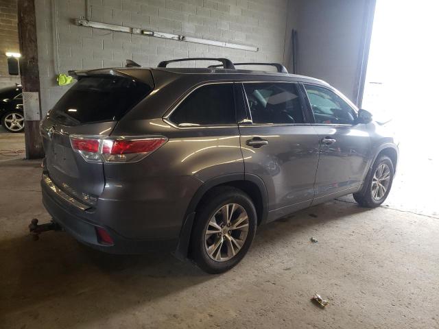5TDJKRFHXFS205069 - 2015 TOYOTA HIGHLANDER XLE Մոխրագույն լուսանկար 3