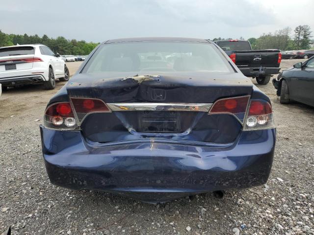 2HGFA16699H510897 - 2009 HONDA CIVIC LX-S Կապույտ լուսանկար 6