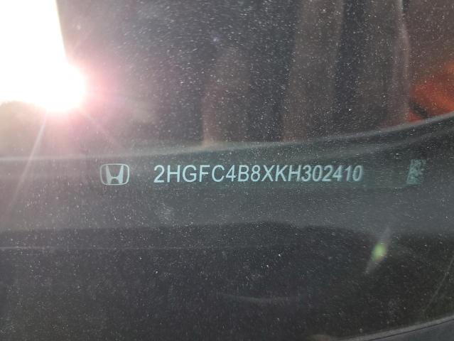 2HGFC4B8XKH302410 - 2019 HONDA CIVIC SPORT 白色 照片 13