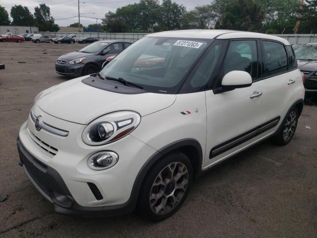 ZFBCFADH3EZ016295 - 2014 FIAT 500L TREKKING WHITE photo 1