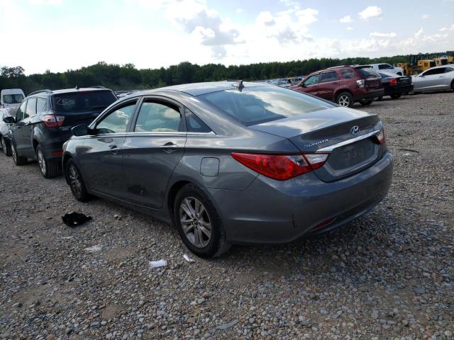 5NPEB4ACXDH719250 - 2013 HYUNDAI SONATA GLS GRAY photo 2