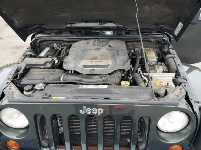 1C4HJWEG6CL111034 - 2012 JEEP WRANGLER SAHARA მწვანე ფოტო 12