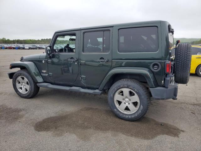 1C4HJWEG6CL111034 - 2012 JEEP WRANGLER SAHARA მწვანე ფოტო 2