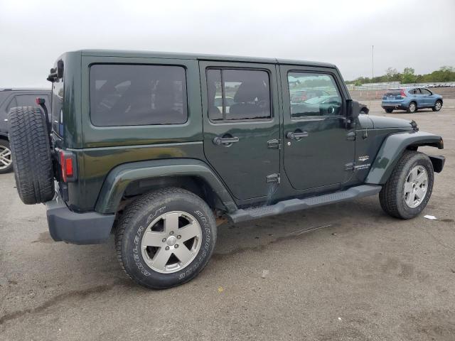 1C4HJWEG6CL111034 - 2012 JEEP WRANGLER SAHARA მწვანე ფოტო 3