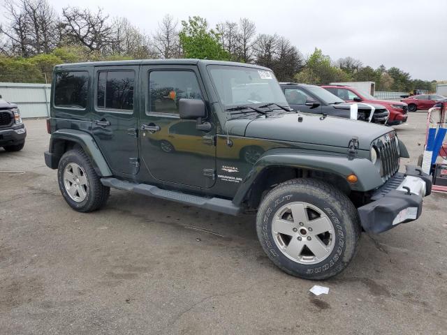 1C4HJWEG6CL111034 - 2012 JEEP WRANGLER SAHARA მწვანე ფოტო 4