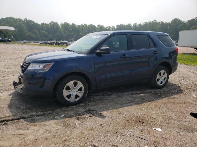 1FM5K8AR2HGE30249 - 2017 FORD EXPLORER POLICE INTERCEPTOR BLUE photo 1