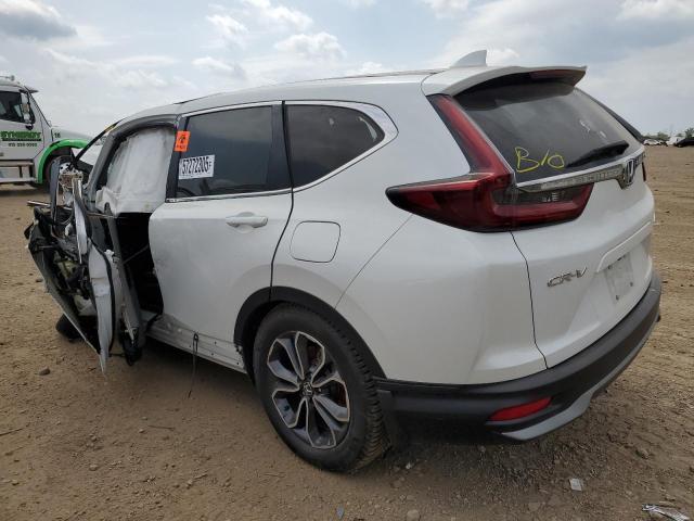 5J6RW2H82LL044462 - 2020 HONDA CR-V EXL WHITE photo 2