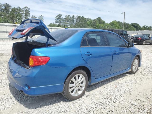 1NXBU4EE8AZ266378 - 2010 TOYOTA COROLLA BASE BLUE photo 3