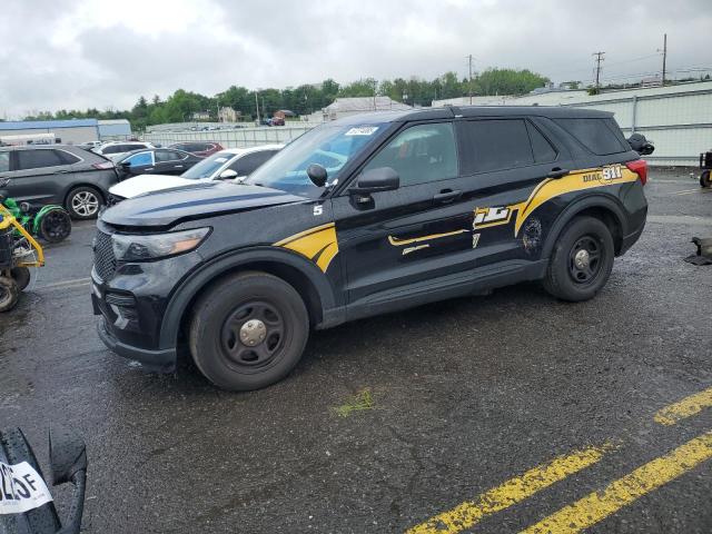 1FM5K8AB6MGC24011 - 2021 FORD EXPLORER POLICE INTERCEPTOR შავი ფოტო 1