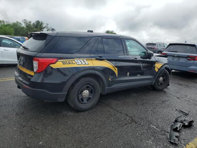 1FM5K8AB6MGC24011 - 2021 FORD EXPLORER POLICE INTERCEPTOR შავი ფოტო 3