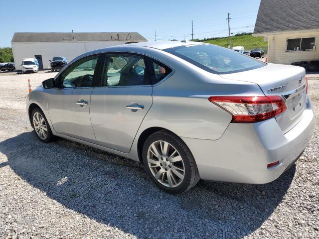 3N1AB7AP0EY340090 - 2014 NISSAN SENTRA S SILVER photo 2