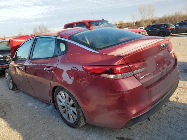 5XXGT4L3XJG234388 - 2018 KIA OPTIMA LX BURGUNDY photo 2