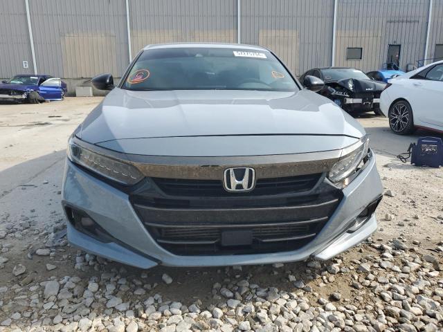 1HGCV1F34MA010649 - 2021 HONDA ACCORD SPORT GRAY photo 5