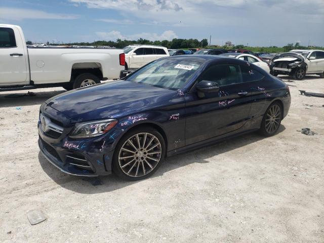 WDDWJ6EB5KF800030 - 2019 MERCEDES-BENZ C 43 AMG BLUE photo 1