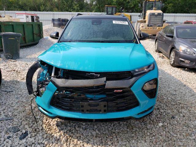 KL79MTSL2NB069687 - 2022 CHEVROLET TRAILBLAZE RS TEAL photo 5