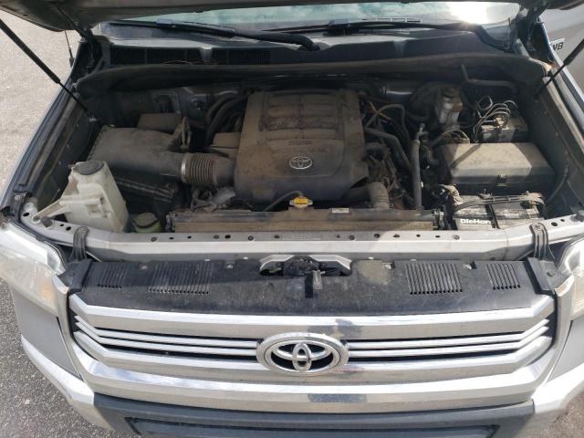 5TFUW5F14HX675253 - 2017 TOYOTA TUNDRA DOUBLE CAB SR/SR5 SILVER photo 11