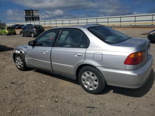 2HGEJ6616YH533517 - 2000 HONDA CIVIC BASE SILVER photo 2