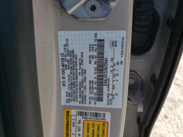 3LN6L5EC2LR622665 - 2020 LINCOLN MKZ RESERVE ნაცრისფერი ფოტო 12