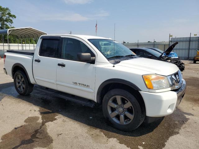 1N6BA0ED4FN505744 - 2015 NISSAN TITAN S WHITE photo 4