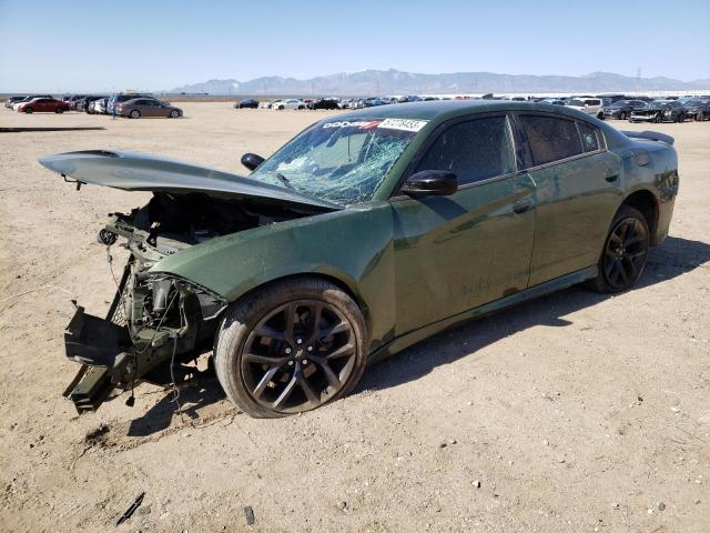 2C3CDXHGXMH593626 - 2021 DODGE CHARGER GT GREEN photo 1
