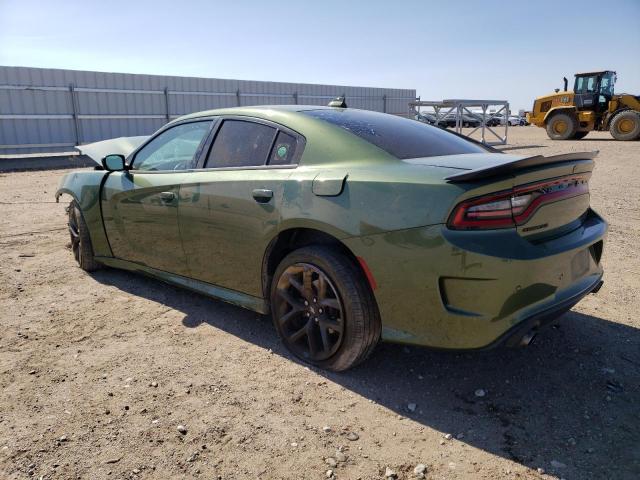 2C3CDXHGXMH593626 - 2021 DODGE CHARGER GT GREEN photo 2