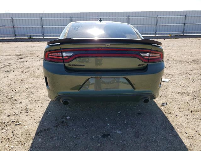 2C3CDXHGXMH593626 - 2021 DODGE CHARGER GT GREEN photo 6