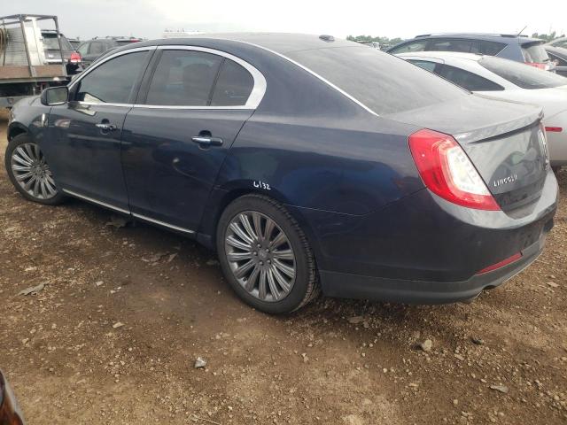 1LNHL9DK9EG602139 - 2014 LINCOLN MKS BLUE photo 2