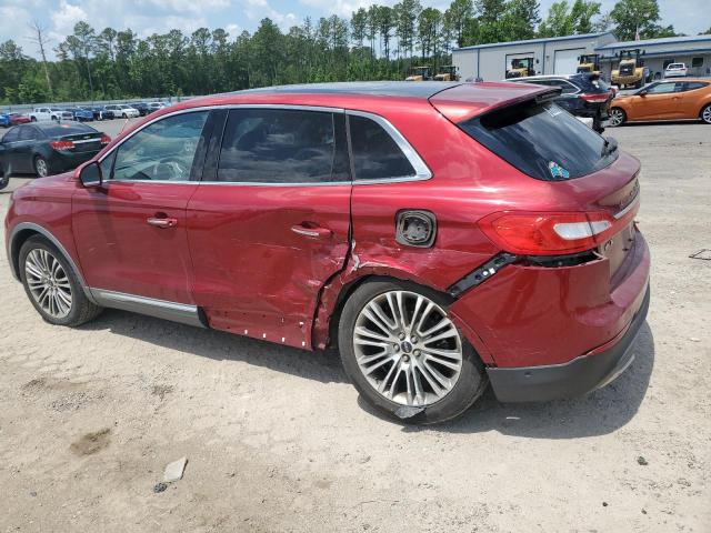 2LMTJ6LR7GBL84133 - 2016 LINCOLN MKX RESERVE RED photo 2