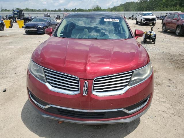 2LMTJ6LR7GBL84133 - 2016 LINCOLN MKX RESERVE RED photo 5
