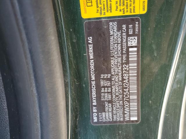 WMWXP7C54J2A48732 - 2018 MINI COOPER S GREEN photo 13