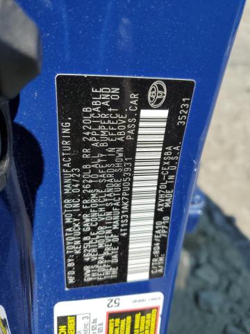 4T1S31AK7PU053931 - 2023 TOYOTA CAMRY SE NIGHT SHADE BLUE photo 12