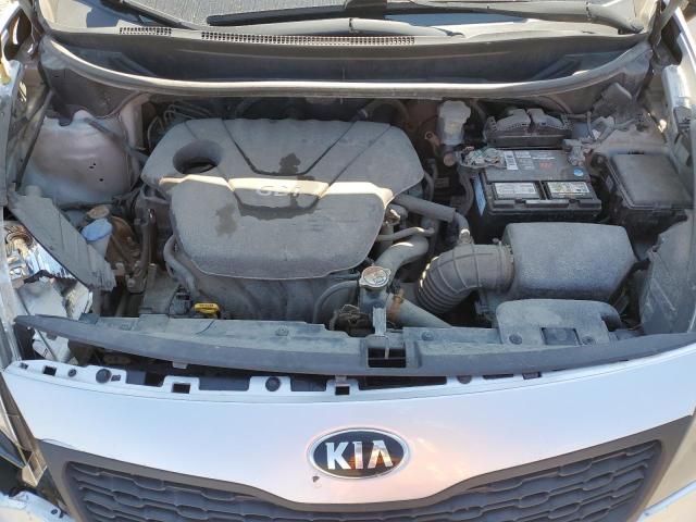 KNADM4A38D6145163 - 2013 KIA RIO LX SILVER photo 11