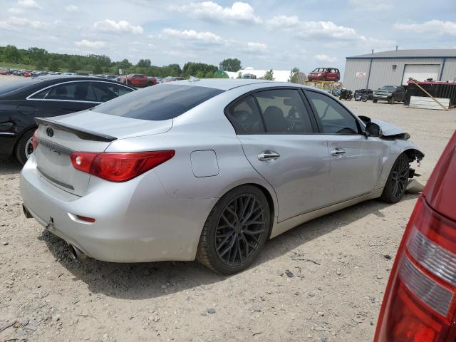 JN1BV7ARXEM688138 - 2014 INFINITI Q50 BASE SILVER photo 3