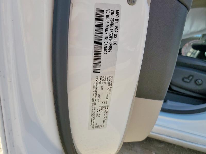 2C4RC1BG3PR629587 - 2023 CHRYSLER PACIFICA TOURING L WHITE photo 13